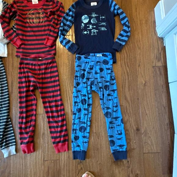 Hanna Andersson boys pajama set bundle size 5 Star Wars Lightning McQueen Spider - Picture 3 of 9